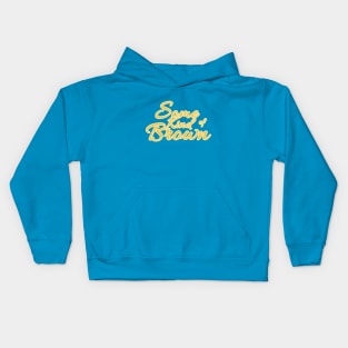 Some Kind of Brown Text Logo Kids Hoodie